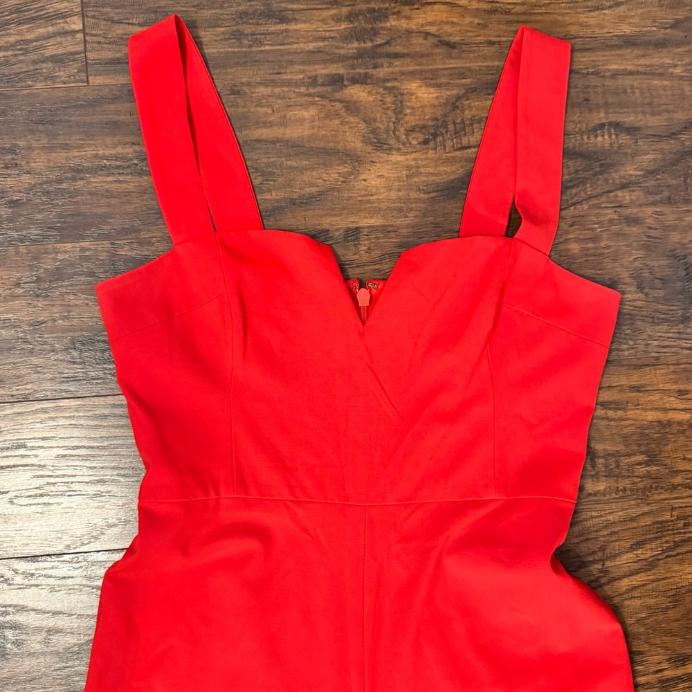 BCBGMAXAZRIA Bustier Jumpsuit in Scarlet Women's Size Medium - Picture 4 of 9